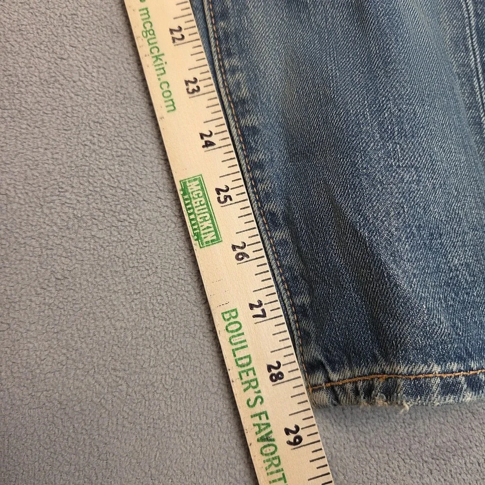 Levi's‎ 512 Jeans Mens 30x30 Blue Denim Slim Taper Premium Selvedge Distressed